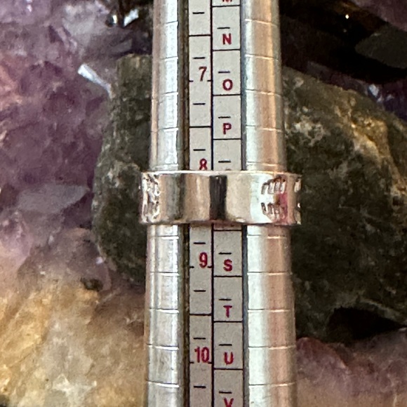 Turquoise southwestern sterling silver ring - Picture 7 of 8